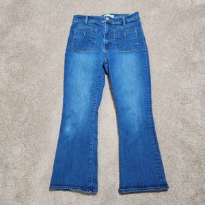 LOFT Jeans Women 4/27P Mid Rise The Kick Crop